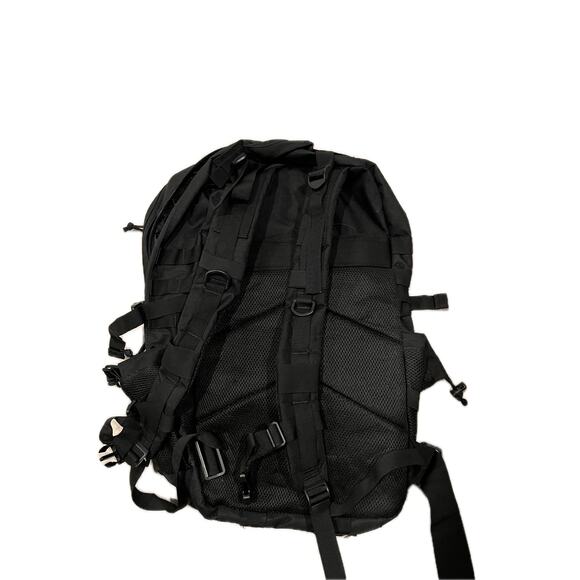 Generic Black Canvas Tactical Backpack - Picture 2 of 4